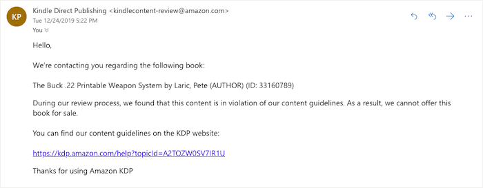 BANNED from Amazon!